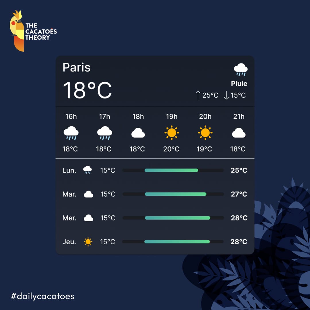 Widget pluie